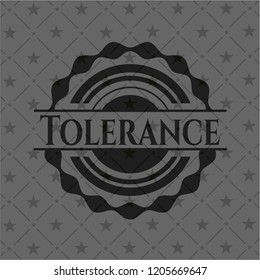 Tolerance black emblem. Vintage.