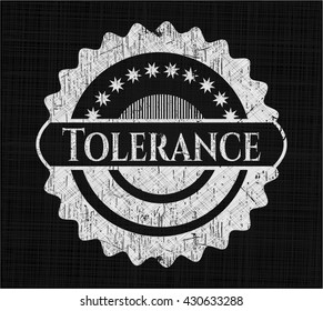 Tolerance chalkboard emblem