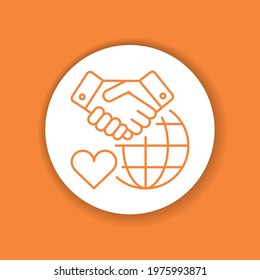 Tolerance color glyph icon. Soft skills. Pictogram for web, mobile app, promo.