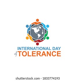 Tolerance day logo design vektor illustration, International Day of Tolerance