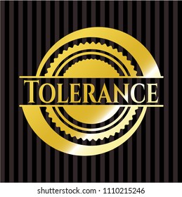  Tolerance gold shiny badge
