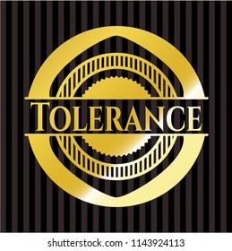 Tolerance gold shiny emblem