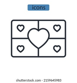 Tolerance  icons  symbol vector elements for infographic web