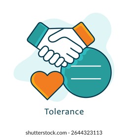 Tolerance, Partnership, Agreement, Unity, Diversity, Respect, Teamwork, Collaboration, Human Rights, Empathy Icon