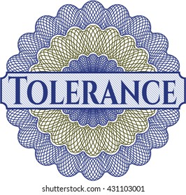 Tolerance rosette (money style emplem)