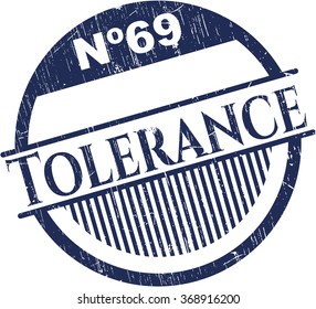 Tolerance rubber seal with grunge texture