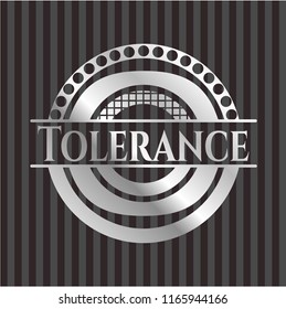 Tolerance silvery emblem or badge