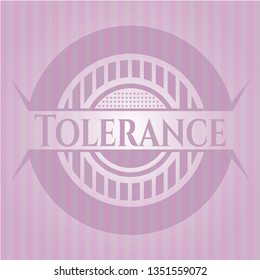 Tolerance vintage pink emblem