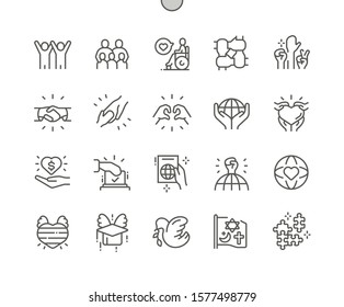 Tolerance Well-crafted Pixel Perfect Vector Thin Line Icons 30 2x Grid for Web Graphics and Apps. Simple Minimal Pictogram svg