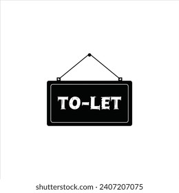 To-let house rent sign board Vector