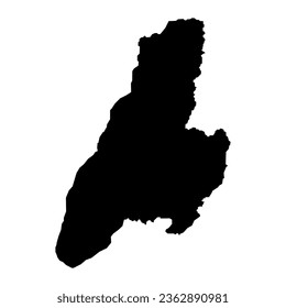 Tolima department map, administrative division of Colombia.