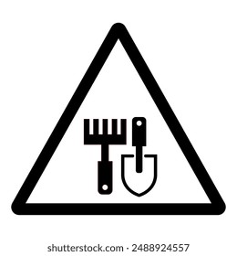 Toling Farm Symbol Sign, Vector Illustration, Isolate On White Background Label .EPS10