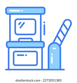 Toll booth vector design in modern style, easy to use icon