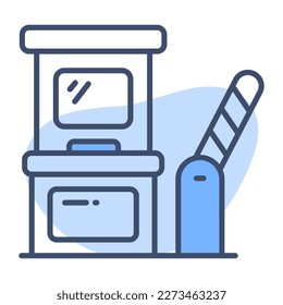 Toll booth vector design in modern style, easy to use icon