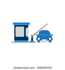 Toll Gate Icon. Access Point Symbol - Vector.