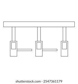 design de ilustração do ícone da portagem