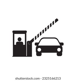 toll gate icon vector illustrtion symbol design