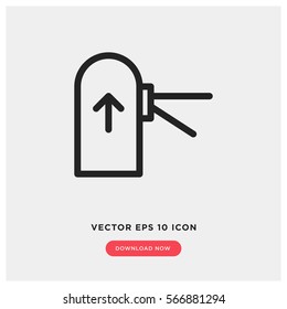 Toll gate vector icon