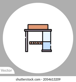 Toll icon sign vector,Symbol, logo illustration for web and mobile