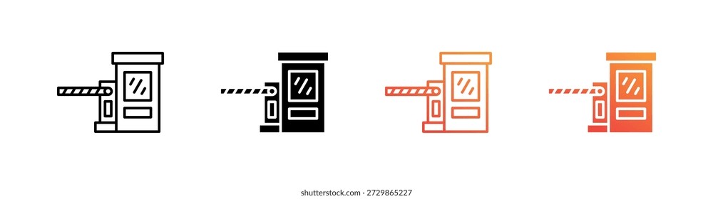 Toll Multiple Style Icon Set