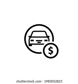 Toll plaza icon. Clipart image isolated on white background