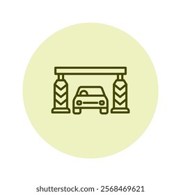 Toll Plaza pentaglow , vector, pixel perfect, illustrator file