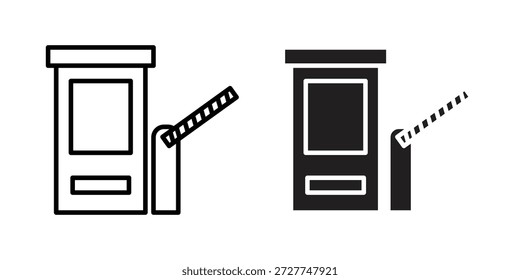 Mautstraßen-Icon-Konzept. Pixel perfekte lineare ui Symbol.