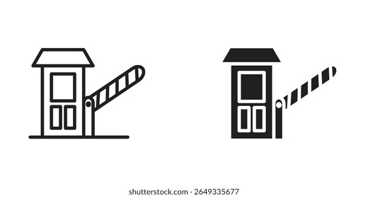 Toll road icon Design Illustrations. editable web icons