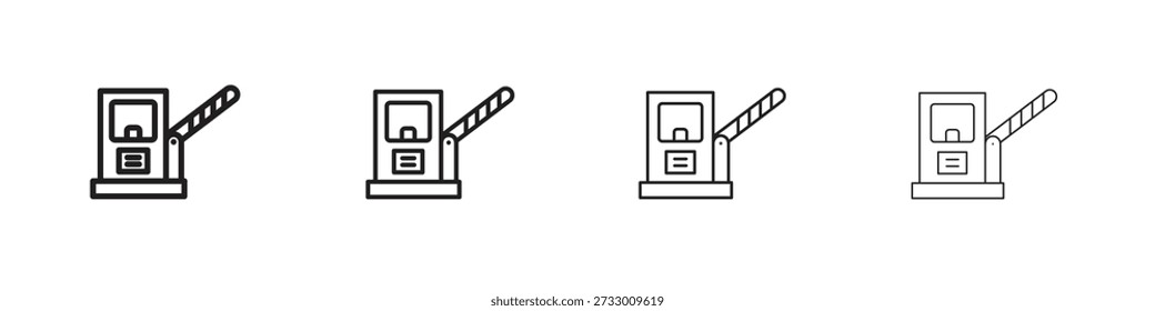 Plantilla de diseño de icono de carretera de peaje para Web y elemento de interfaz de usuario móvil