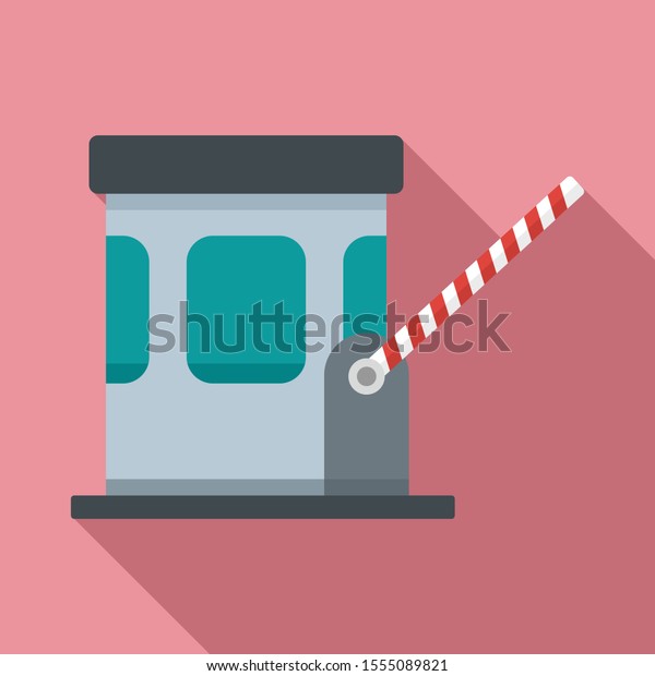 Toll road icon. Flat illustration of toll road\
vector icon for web\
design