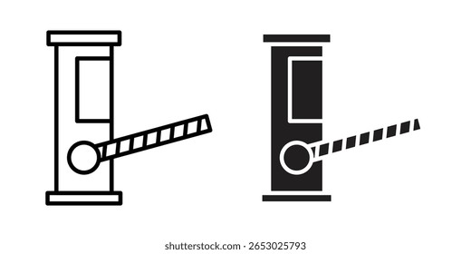 Ícone de pedágio da estrada Design do logotipo Modelo de vetor Ilustração
