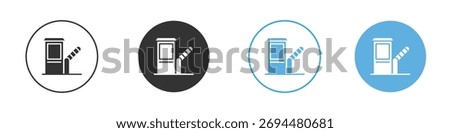 Toll road icon Logo Template Design set