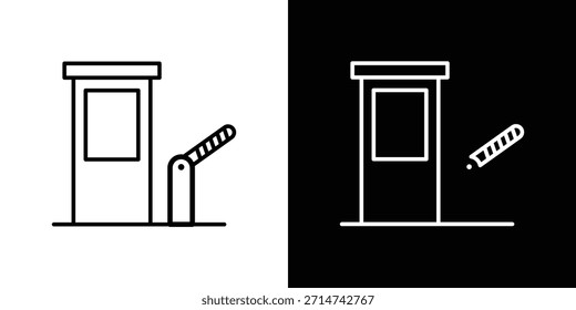 Toll road icon. Thin linear web icons