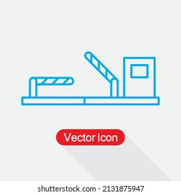 Toll Road Icon Vector Illustration Eps10