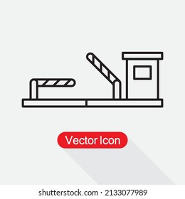 Toll Road Icon Vector Illustration Eps10