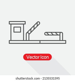 Toll Road Icon Vector Illustration Eps10