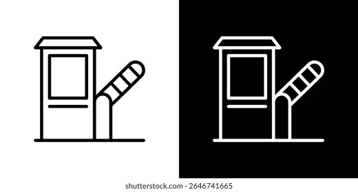 Toll road icon vector simple element illustration editable