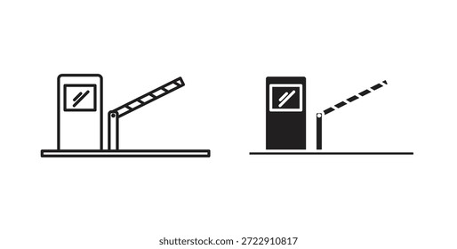 Toll Straße Symbol für Web und App. Vektorgrafik eps