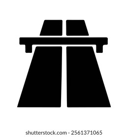 toll road icon with white background