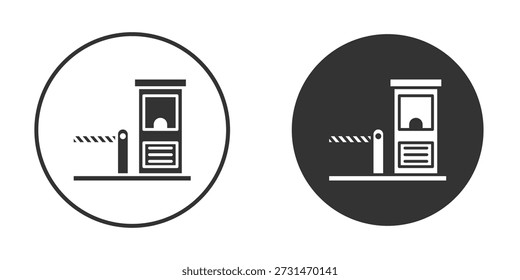 Toll road icon. For your design, logo. Vector illustrations.