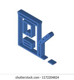 Toll road isometric left top view 3D icon