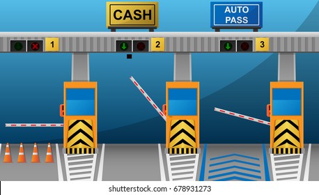 Toll Road Transportation Vehicle Express Way Drive Pay Point