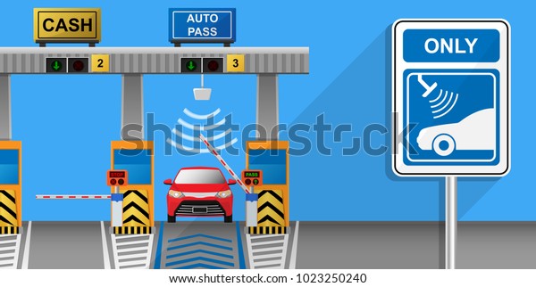 Toll tag trip security IOT receiver transmitter\
smart network data sign charge fee auto city easy cash exit rush\
hurry hours travel paid card NFC RFID jam money signal urban car\
fast pay way delay