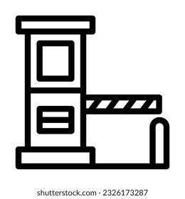 Toll Vector Thick Line Icon For Personal And Commercial Use.
