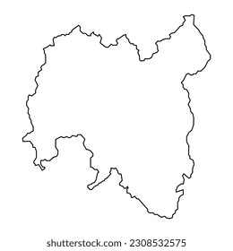 Tolna county map, administrative district of Hungary. Vector illustration.