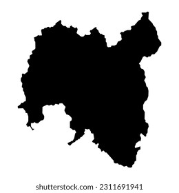 Tolna county map, administrative district of Hungary. Vector illustration.