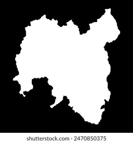 Mapa del condado de Tolna, distrito administrativo de Hungría. Ilustración vectorial.