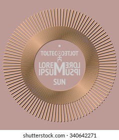 Toltec sun decorative