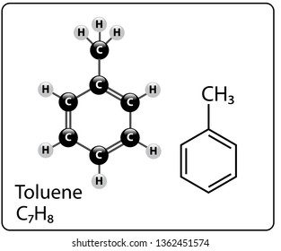 Toluene Molecule Structure