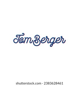 Tom Berger food typography logo design template vector editable royalty free image downlead 